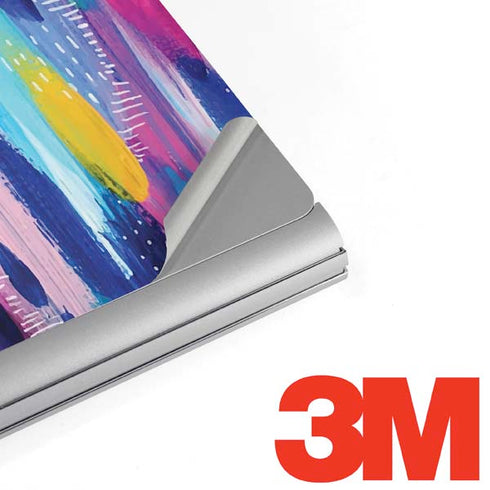 Etta Vee Pink Sparkle Brush Stroke Surface Book 2 13.5in Skin